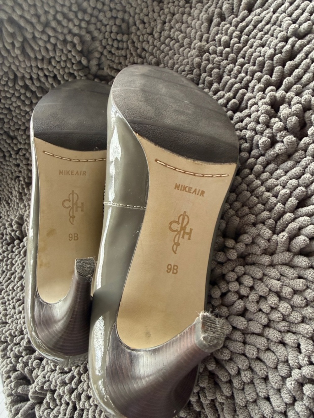 Cole Haan Gray Patent Leather Pumps Size 9B 3” Heel Classic Work Heels - Picture 2 of 14